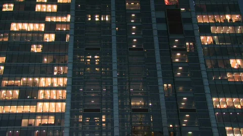 Office skyscraper - elevators  Stock-Footage 347548