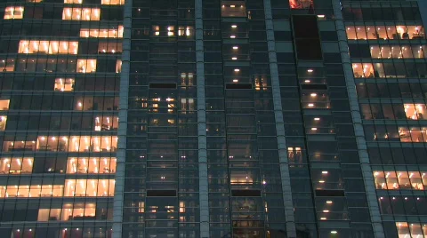Office skyscraper - elevators - timelapse Stock Footage