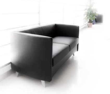 Office of the sofa and corridors Stock Photos