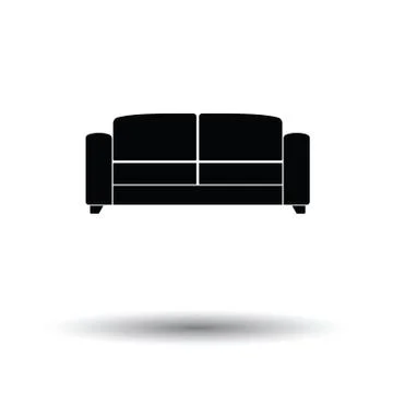 Office sofa icon Stock Illustration