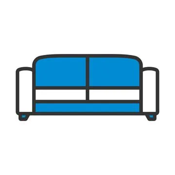 Office Sofa Icon Stock Illustration