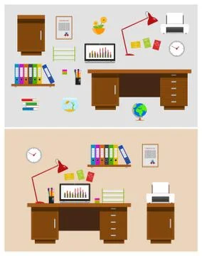 Office Space Stock Illustration