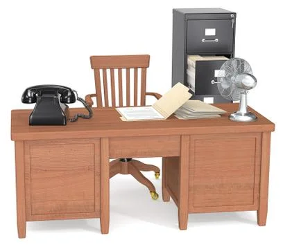 Office space noir. Stock Illustration