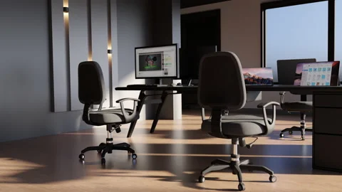 Office Space Workstation 库存影片 219548516