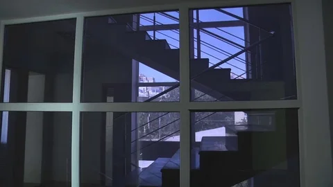 Office Staircase Window Stock Footage 81418527