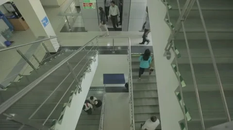 Office Stairs 스톡 동영상 55551726