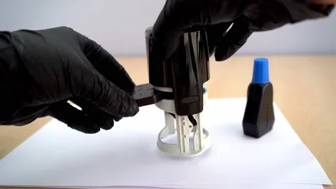 Office Stamp Stock Footage 156253361