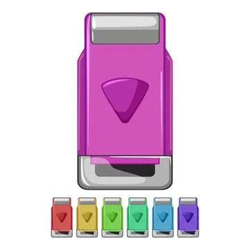 Office stamp handle cartoon vector graphic Illustration