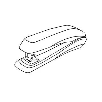 Office stapler for paper handling Stock Illustration