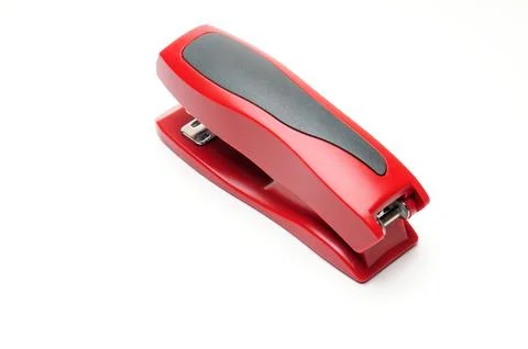 Office stapler on a white background Stock Photos