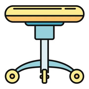 Office stool icon representing work and productivity Stock Illustration