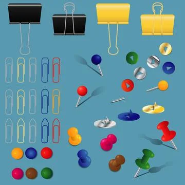 Office supplies set Stock Illustration