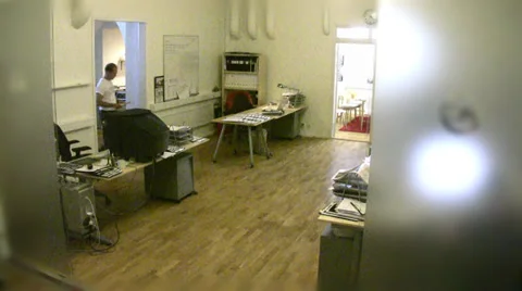Office Surveillance Camera Video stock 32253521