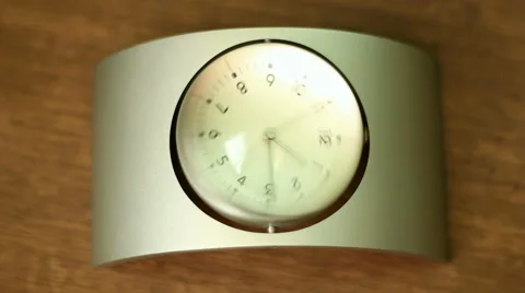 Office Table Clock  Stock Footage 45820359