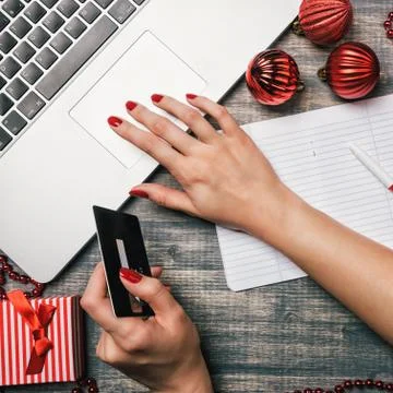 Office table desk, Flat lay Stock Photos