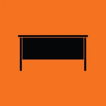 Office table icon Illustrazione stock