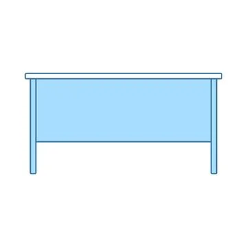 Office Table Icon Stock Illustration