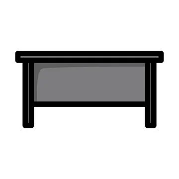 Office Table Icon Stock Illustration