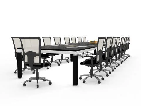 Office table Stock Illustration