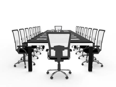 Office table Stock Illustration