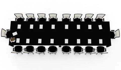 Office table Stock Illustration