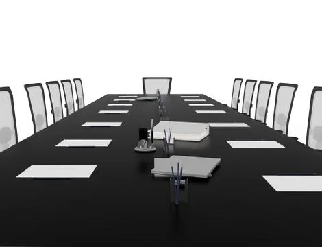 Office table Stock Illustration