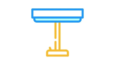 Office table lamp color icon animation Stock Footage 327272556