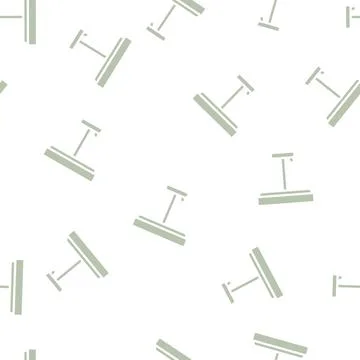 Office table lamp glyph vector seamless pattern Illustrazione stock