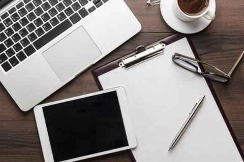 The office table Stock Photos