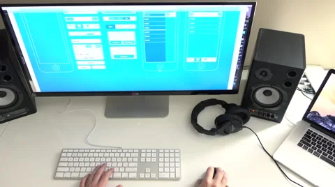 Office table at work Stock Footage 54763679