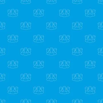 Office team pattern vector seamless blue Stock Illustration