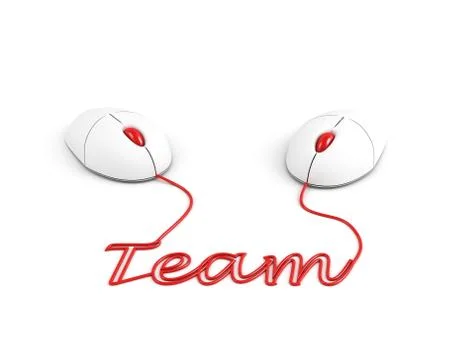 In the office teamwork concept Stock Illustration