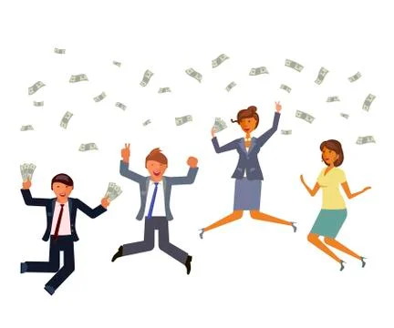 Office teamwork concept Stock Illustration