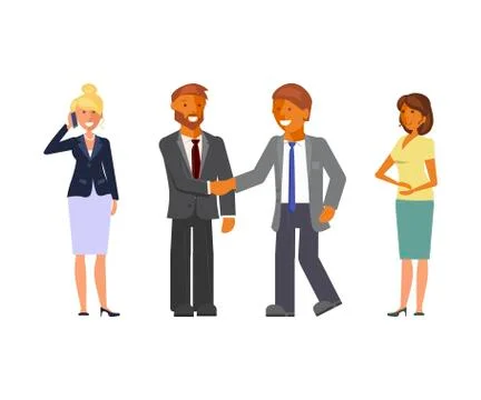 Office teamwork concept Stock Illustration