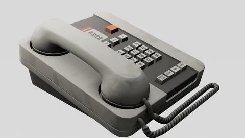 Office telephone with different different background Illustrazione stock