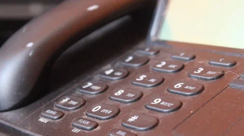 Office Telephone Stock Footage 35226349