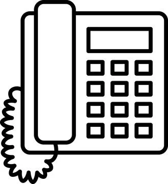 Office telephone Stock Illustration