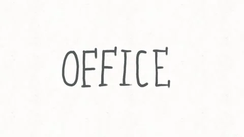 Office Text Animation | Corporate Workplace Concept Stock Footage 336724251