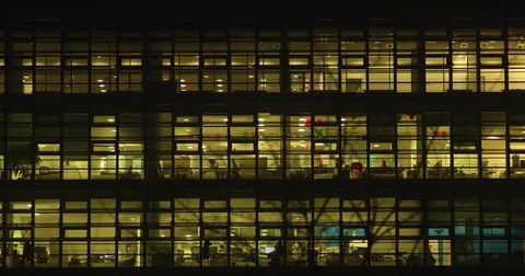 Office in a three-storey building typical day in the life of employees Video stock 74774108