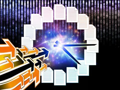 Office Time 스톡 일러스트