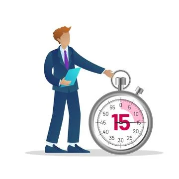 Office time management Stock Illustration