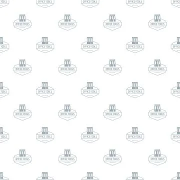Office tool pattern vector seamless Stock Illustration