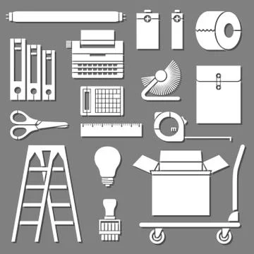 Office Tools Set Stock-Illustration