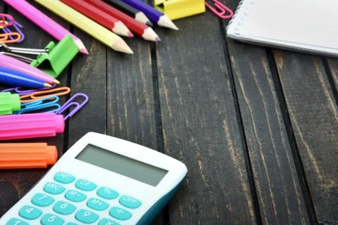 Office tools on table Photos