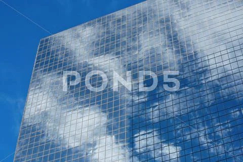 Office tower window reflections Stock Photos