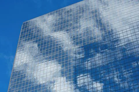 Office tower window reflections Stock Photos