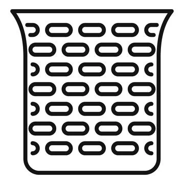 Office trash bin filled with crumpled papers is overflowing with waste Illustrazione stock
