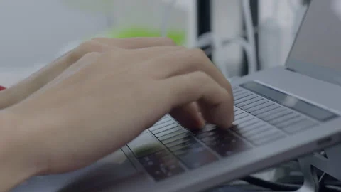 Office typing keyboard, typing (close-up) Stock Footage 240973255