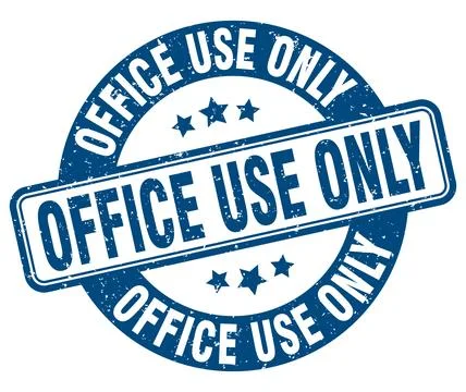 Office use only stamp. office use only label. round grunge sign Stock Illustration