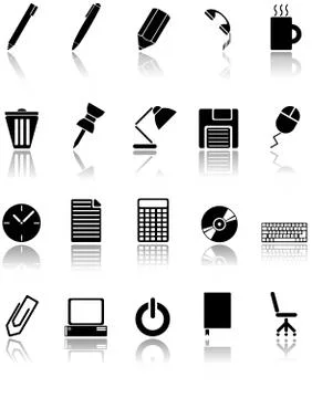 Office utensils Stock Illustration
